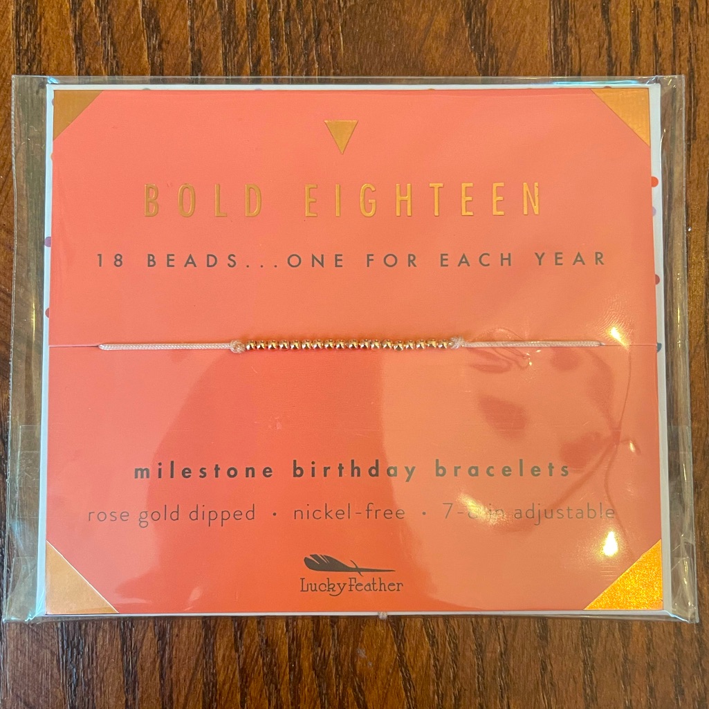 Milestone 18th Birthday Bracelet 14$